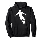 Silhouette Soccer Player Football Hoodie - Streetwear Style Men Women