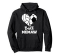 Ball Memaw Heart Funny Soccer Volleyball Hoodie - Custom Art Print Unisex