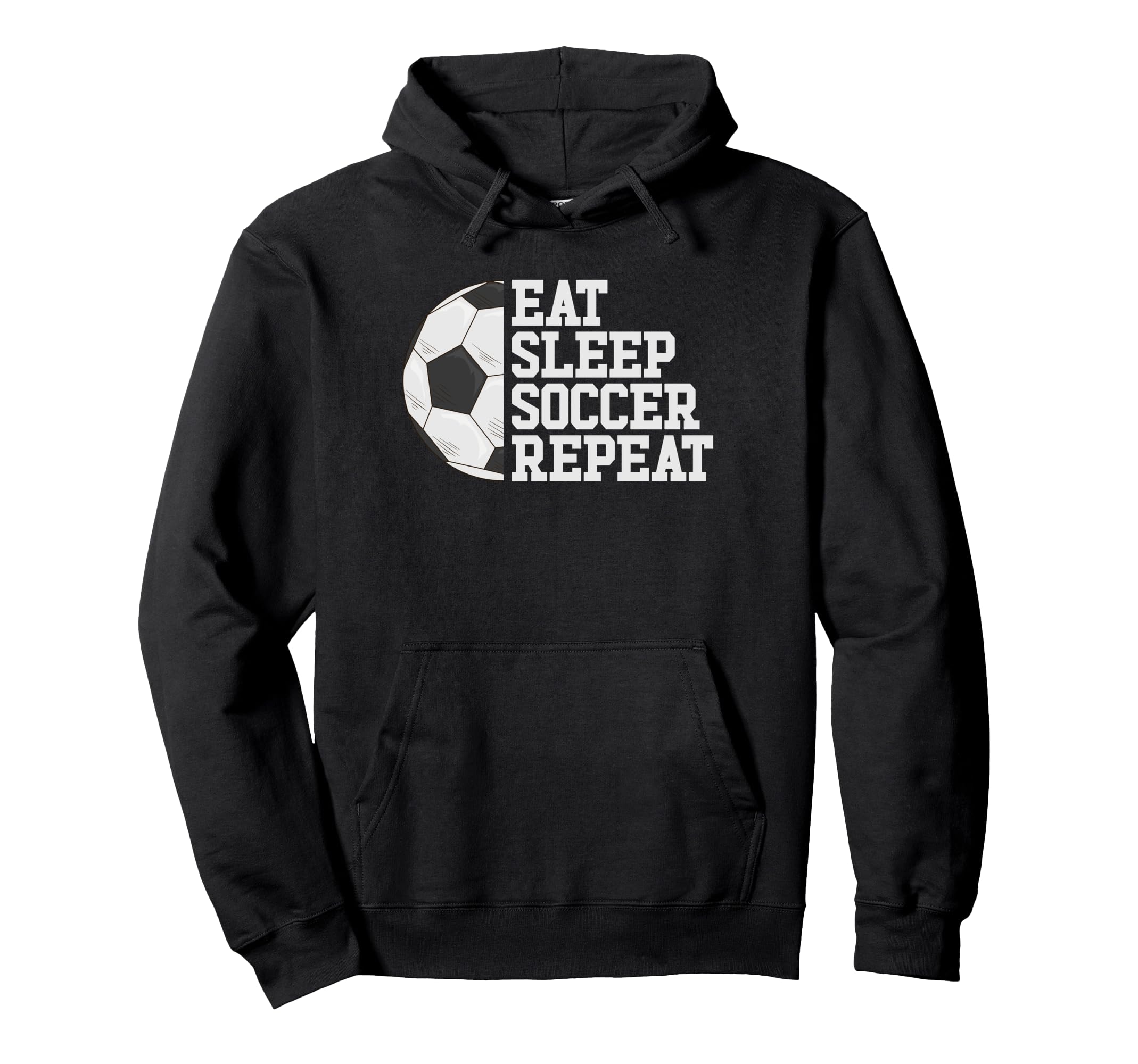 Eat Sleep Soccer Repeat Soccer Player Hoodie - Streetwear Style Men Women