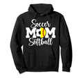 Soccer Softball Mom Ballers Softball Hoodie - Novelty Apparel Men Women