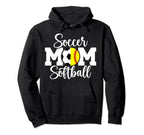 Soccer Softball Mom Ballers Softball Hoodie - Novelty Apparel Men Women