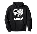 Mom Cubed Mom3 Mom Three Soccer Hoodie - Unique Graphic Men Women