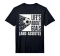 Soccer Art Soccer Lovers Soccer Player T-Shirt - Minimalist Print Unisex