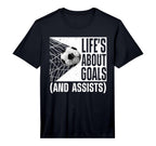 Soccer Art Soccer Lovers Soccer Player T-Shirt - Minimalist Print Unisex