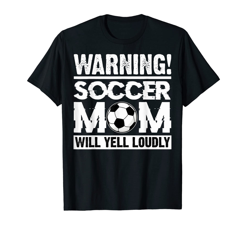 Funny Soccer Moms Warning Soccer Mom T-Shirt - Custom Art Print for Adults