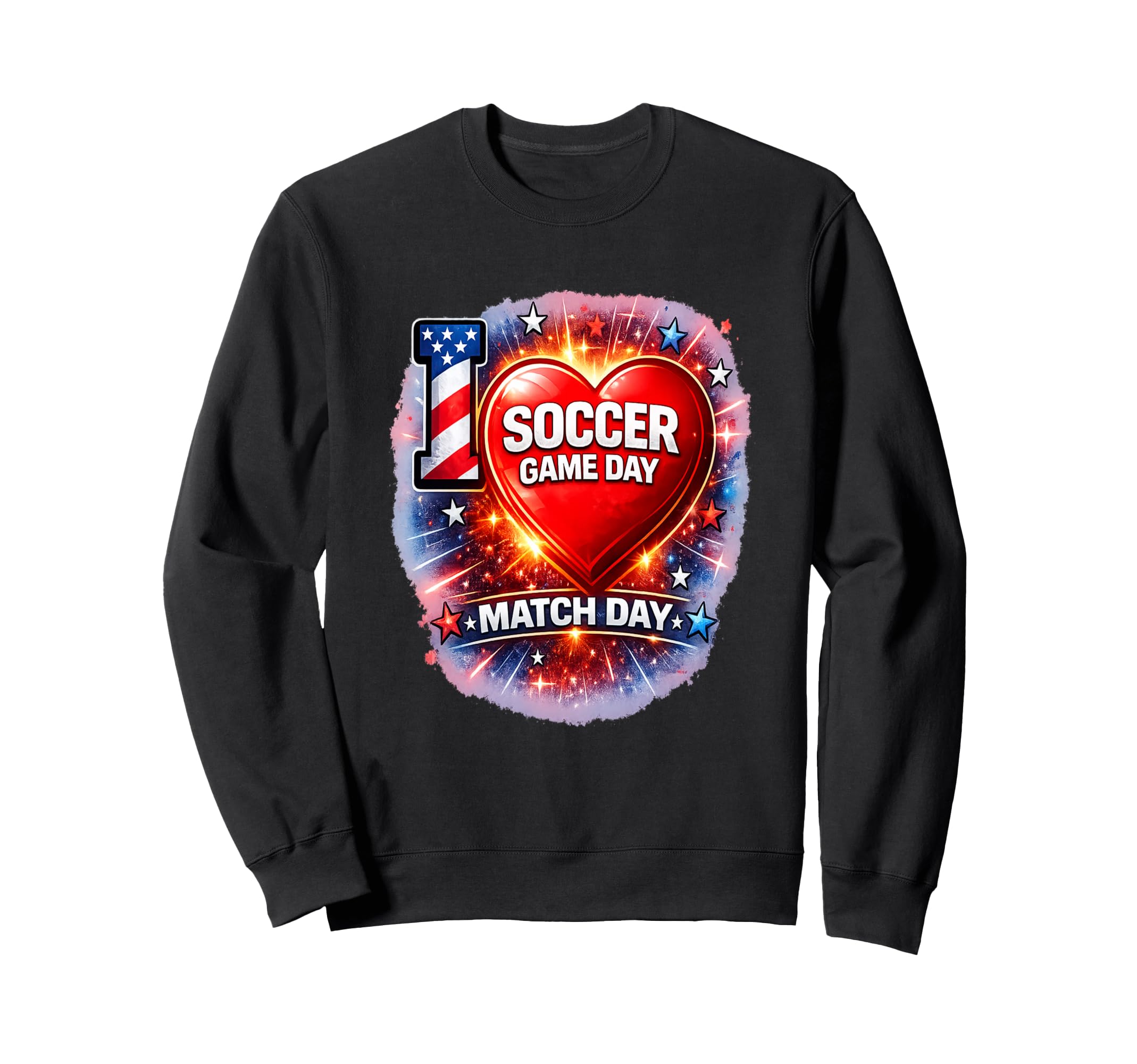 Summer 2026 Soccer Match Day Game Day I Sweatshirt - Trendy Graphic Unisex
