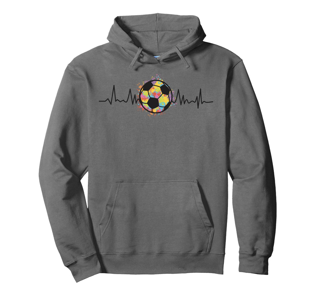 Soccer Heartbeat Soccer Ball Soccer Hoodie - Aesthetic Graphic Men Women