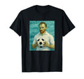 Vincent Loves Football And Soccer White T-Shirt - Minimalist Print Unisex