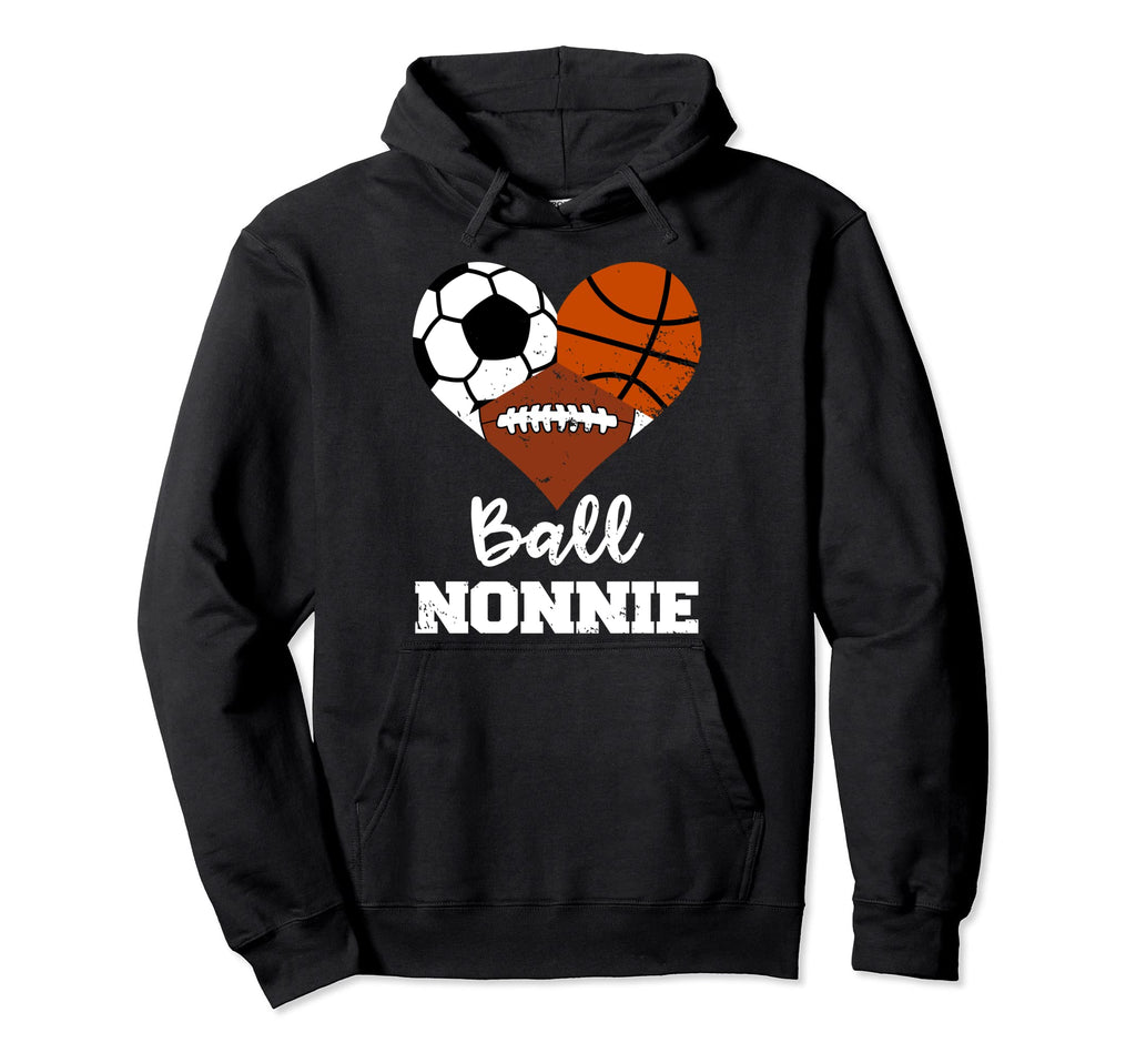 Ball Nonnie Heart Funny Soccer Hoodie - Streetwear Style Men Women