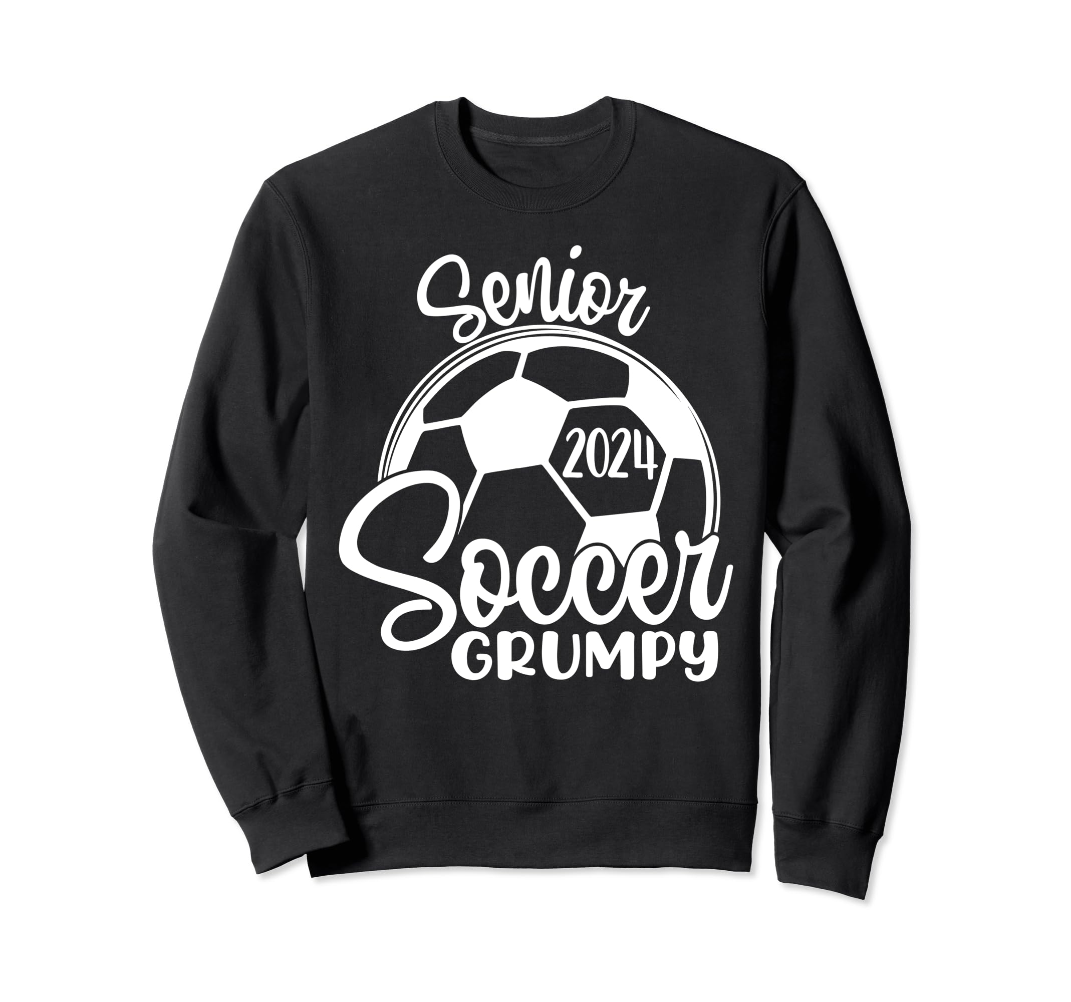 Senior Soccer Grumpy 2024 Class 2024 Sweatshirt - Unique Graphic Unisex