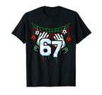 Soccer Goalie Net 67 Sports Pixel T-Shirt - Aesthetic Graphic Unisex