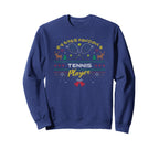 Santas Favorite Tennis Player Ugly Sweatshirt - Aesthetic Graphic Men Women