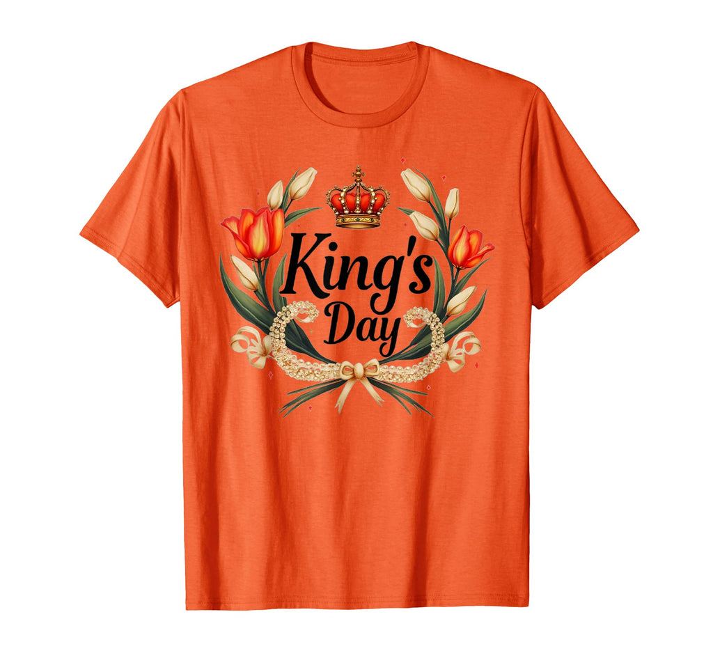 Koningsdag Netherlands 2025 Crown T-Shirt - Fun Novelty Design Men Women