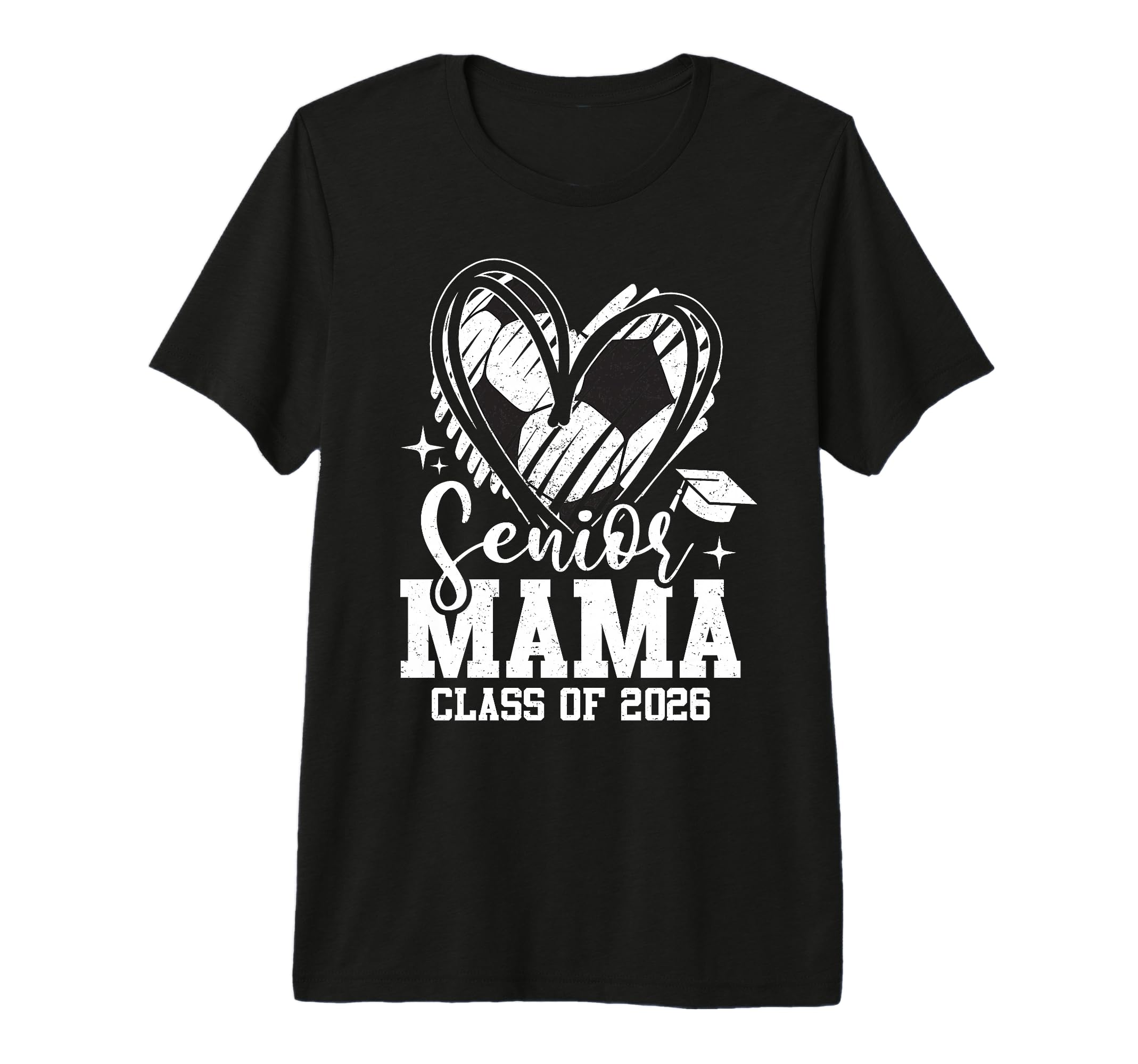 Senior Mama Class 2026 Soccer T-Shirt - Graphic Print for Adults
