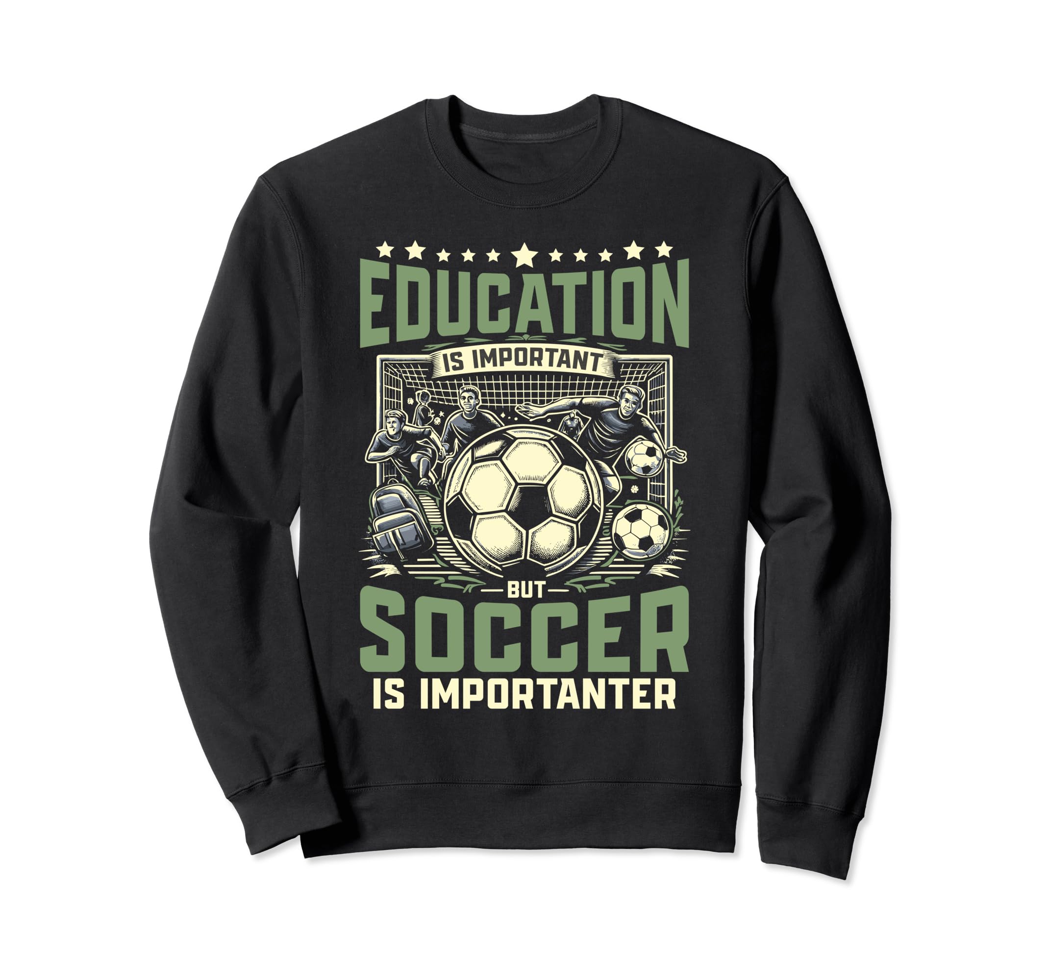 Sport Soccer Soccer Player Soccer Sweatshirt - Custom Art Print Unisex