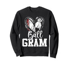 Ball Grandma Heart Baseball Soccer Ball T-Shirt - Novelty Apparel Unisex