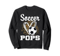 Soccer Pops Leopard Heart Matching Sweatshirt - Graphic Print Men Women