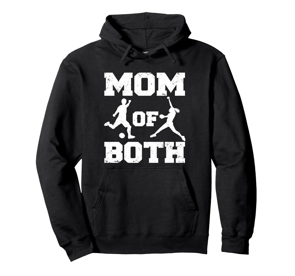 Mom Both Funny Soccer Softball Mom Hoodie - Streetwear Style for Adults