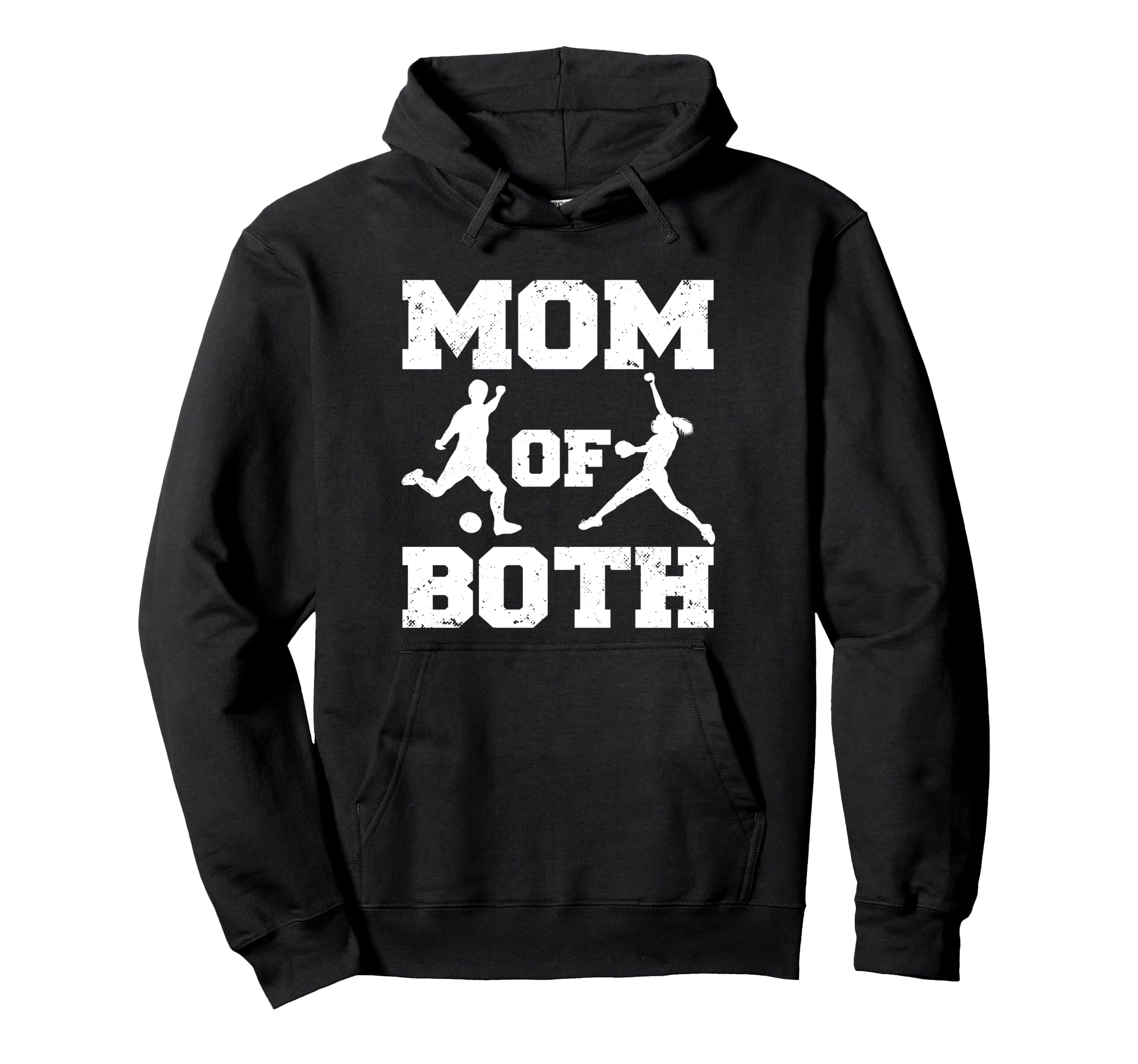 Mom Both Funny Soccer Softball Mom Hoodie - Streetwear Style for Adults