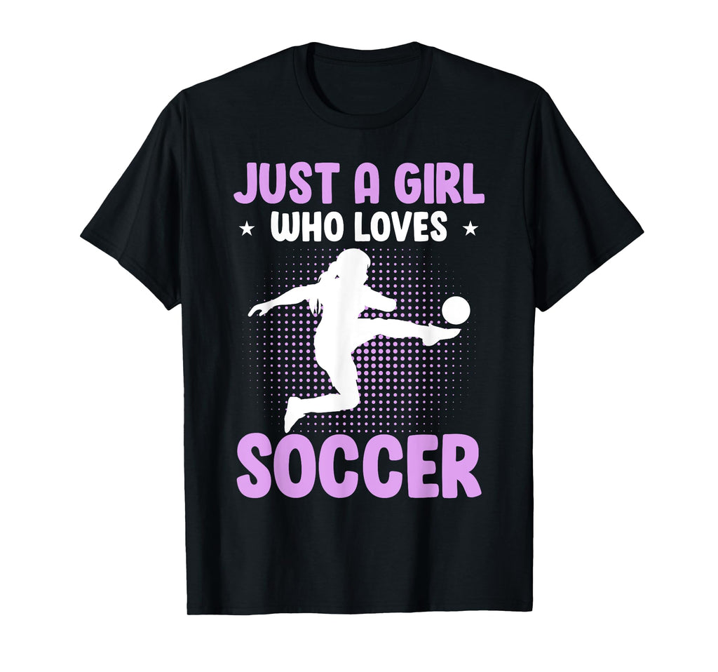 Just Who Loves Soccer T-Shirt - Casual Everyday Wear for Adults