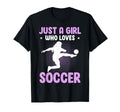 Just Who Loves Soccer T-Shirt - Casual Everyday Wear for Adults