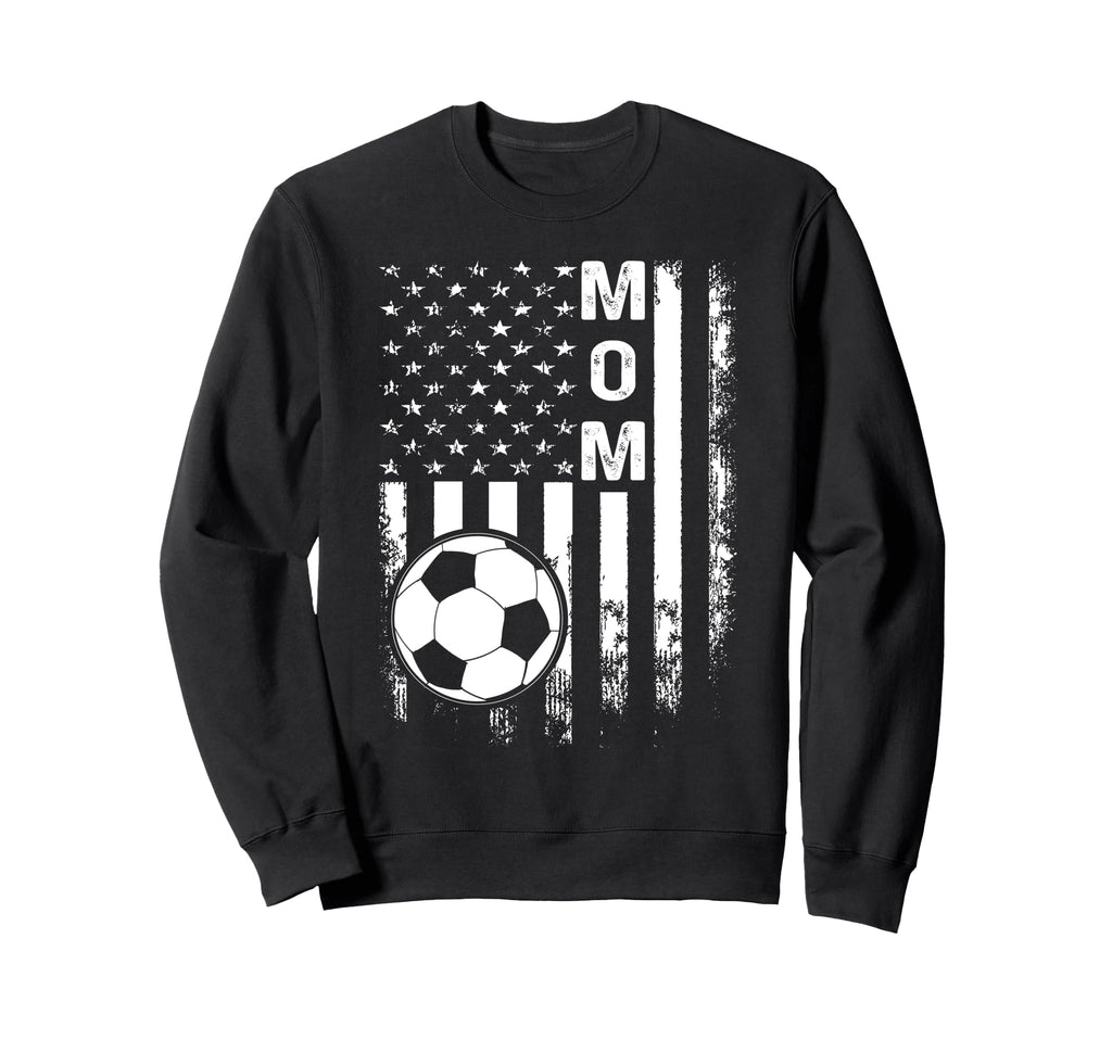 Soccer Mom America Flag Sweatshirt - Casual Everyday Wear Unisex