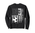 Soccer Mom America Flag Sweatshirt - Casual Everyday Wear Unisex