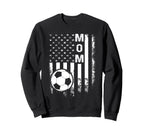 Soccer Mom America Flag Sweatshirt - Casual Everyday Wear Unisex
