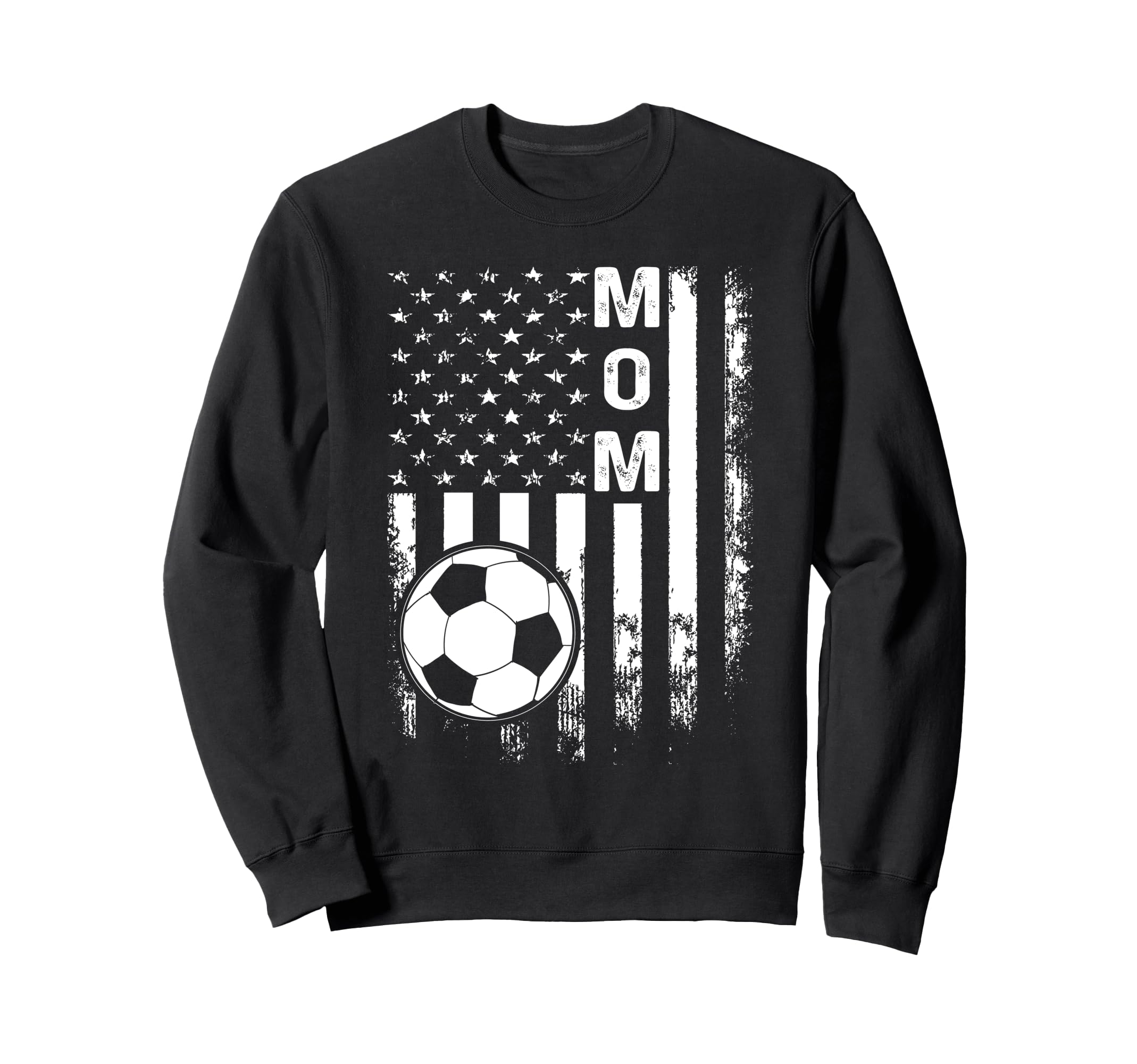 Soccer Mom America Flag Sweatshirt - Casual Everyday Wear Unisex
