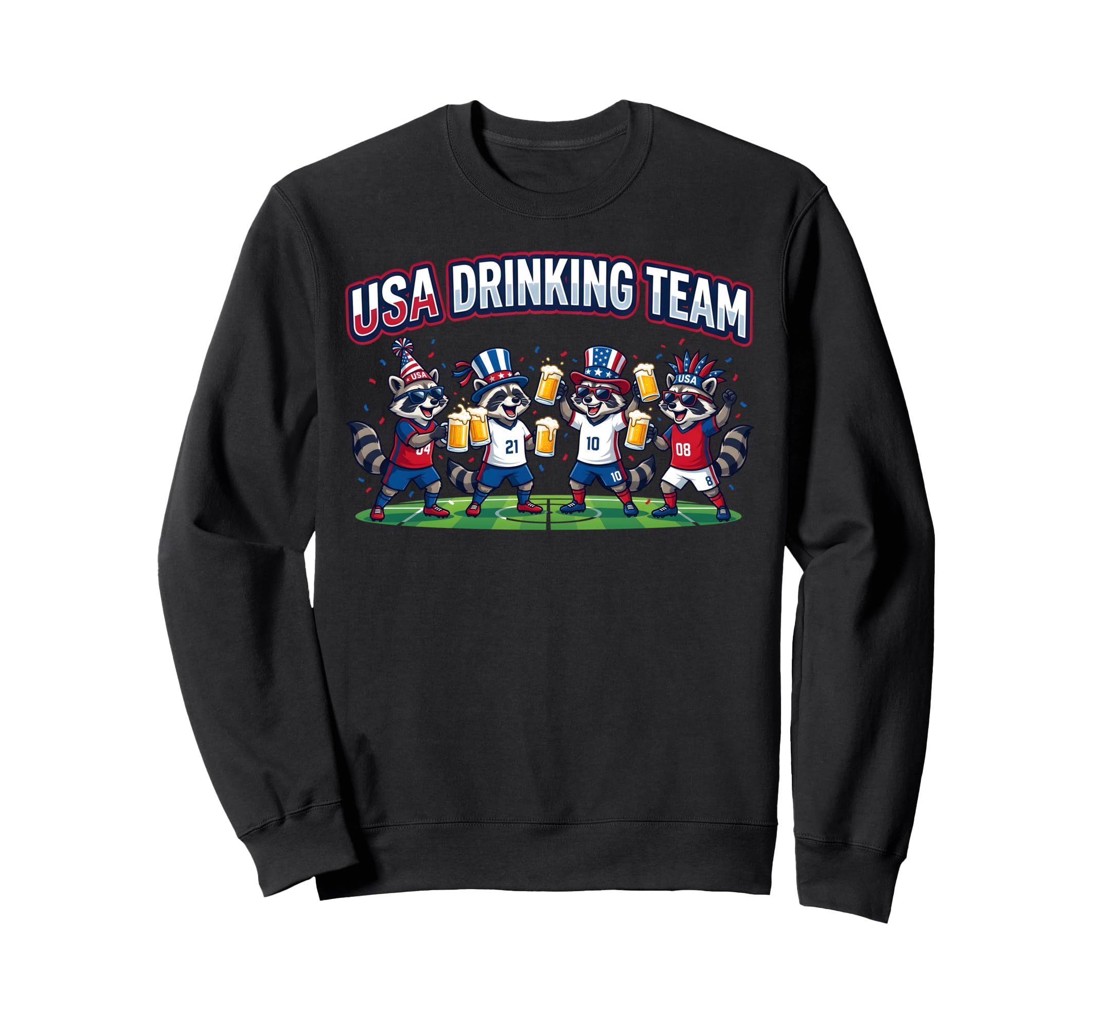 Usa Raccoon Soccer Tournament 2016 Sweatshirt - Graphic Print Unisex