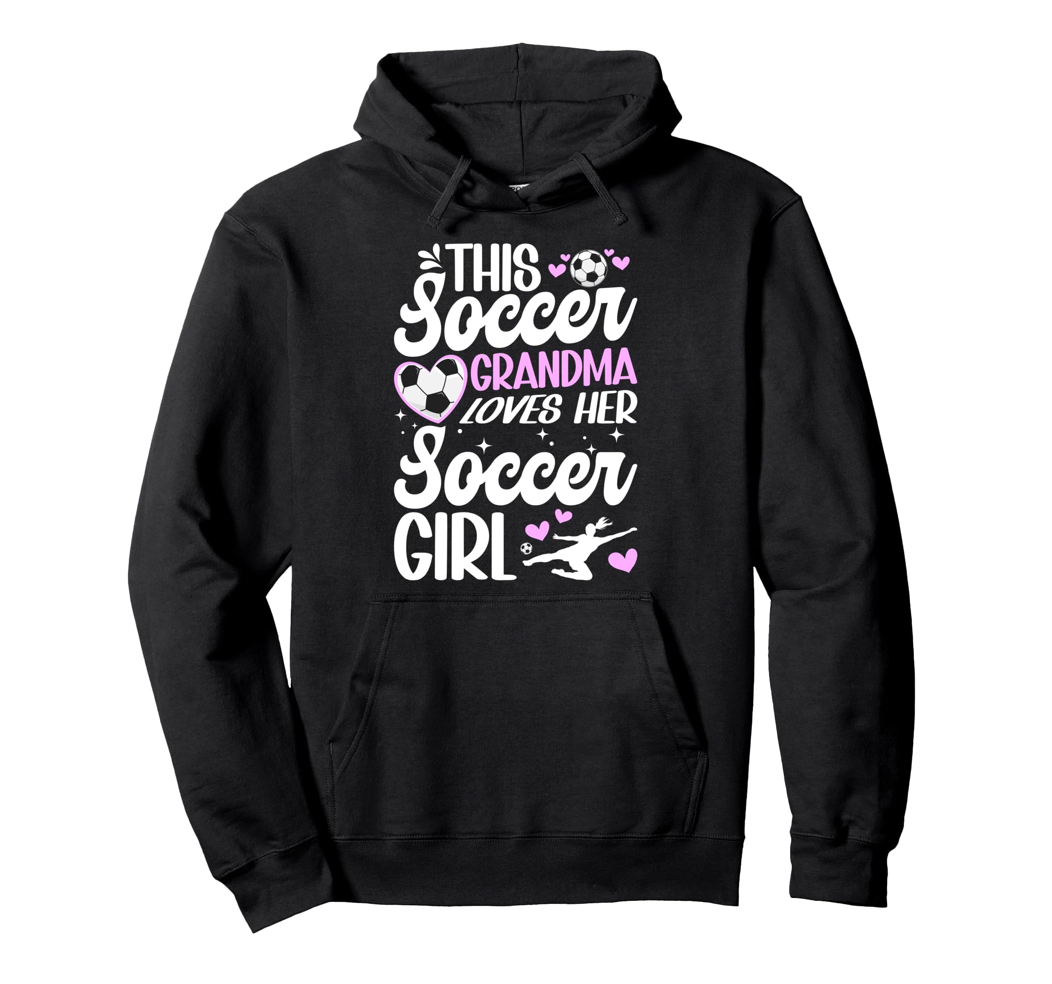 Soccer Grandma Loves Her Soccer Soccer Hoodie - Trendy Graphic for Adults