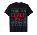 Coach Funny Layered Text Coaching T-Shirt - Custom Art Print for Adults