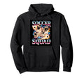 Funny Soccer Squad Dog Meme Brainrot Hoodie - Streetwear Style Men Women