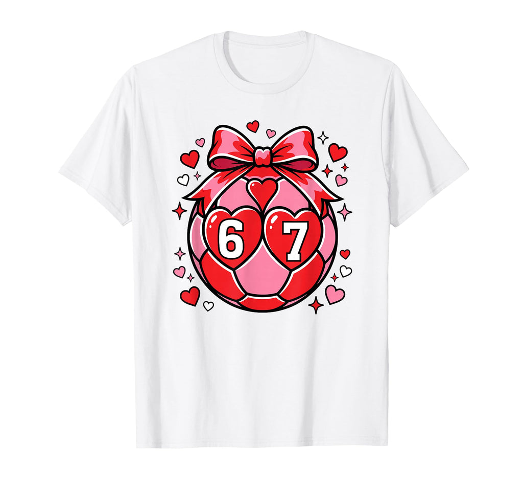 Valentine Soccer Love Football And T-Shirt - Unique Graphic for Adults