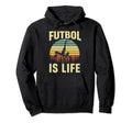 Futbol Is Life Funny Soccer Player Hoodie - Unique Graphic for Adults