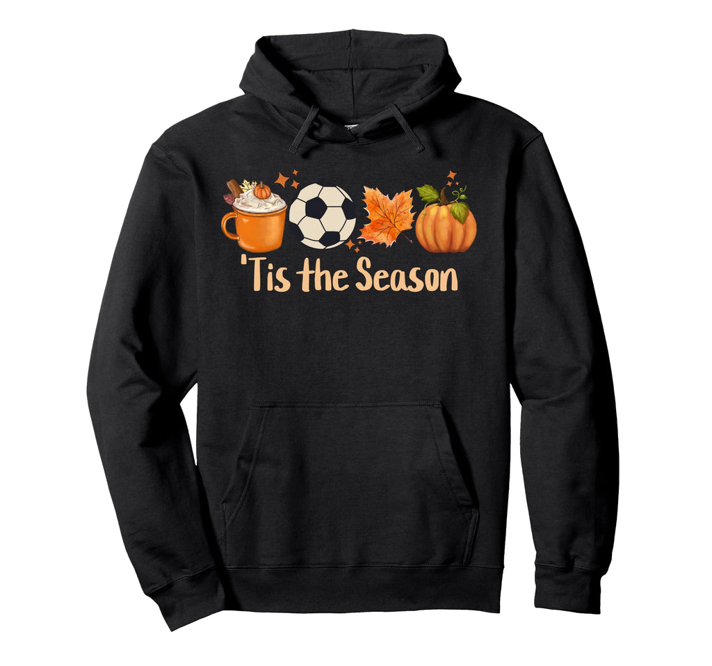 Tis Season Soccer Hoodie - Minimalist Print for Adults