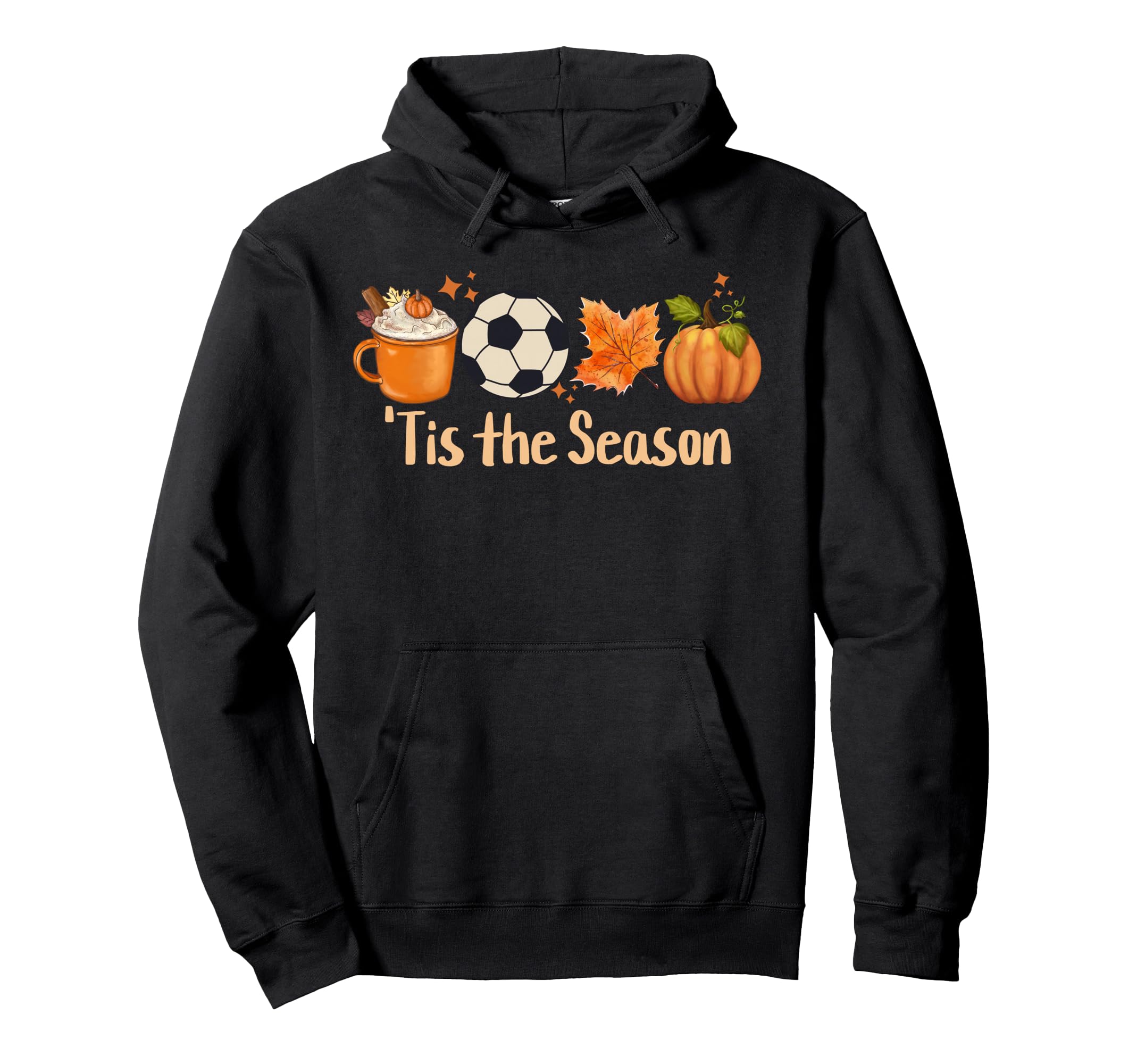 Tis Season Soccer Hoodie - Minimalist Print for Adults