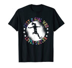 Just Who Loves Soccer Soccer T-Shirt - Custom Art Print for Adults
