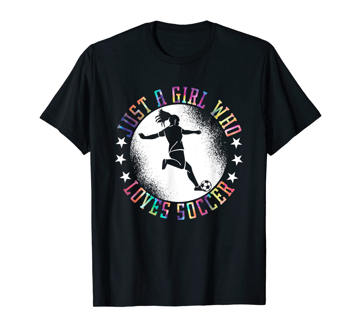 Just Who Loves Soccer Soccer T-Shirt - Custom Art Print for Adults