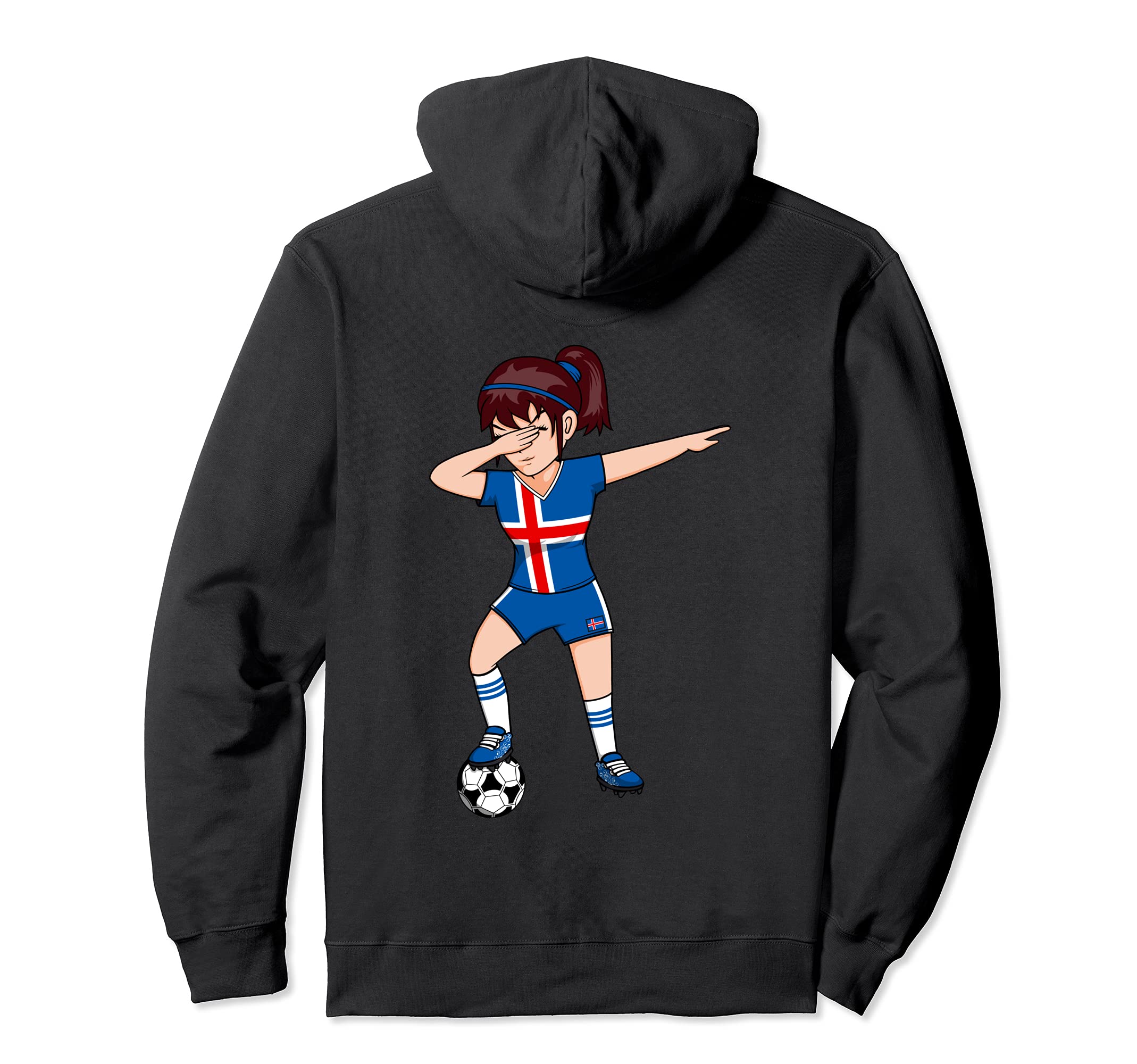 Dabbing Soccer Iceland Jersey Icelandic Hoodie - Unique Graphic Unisex
