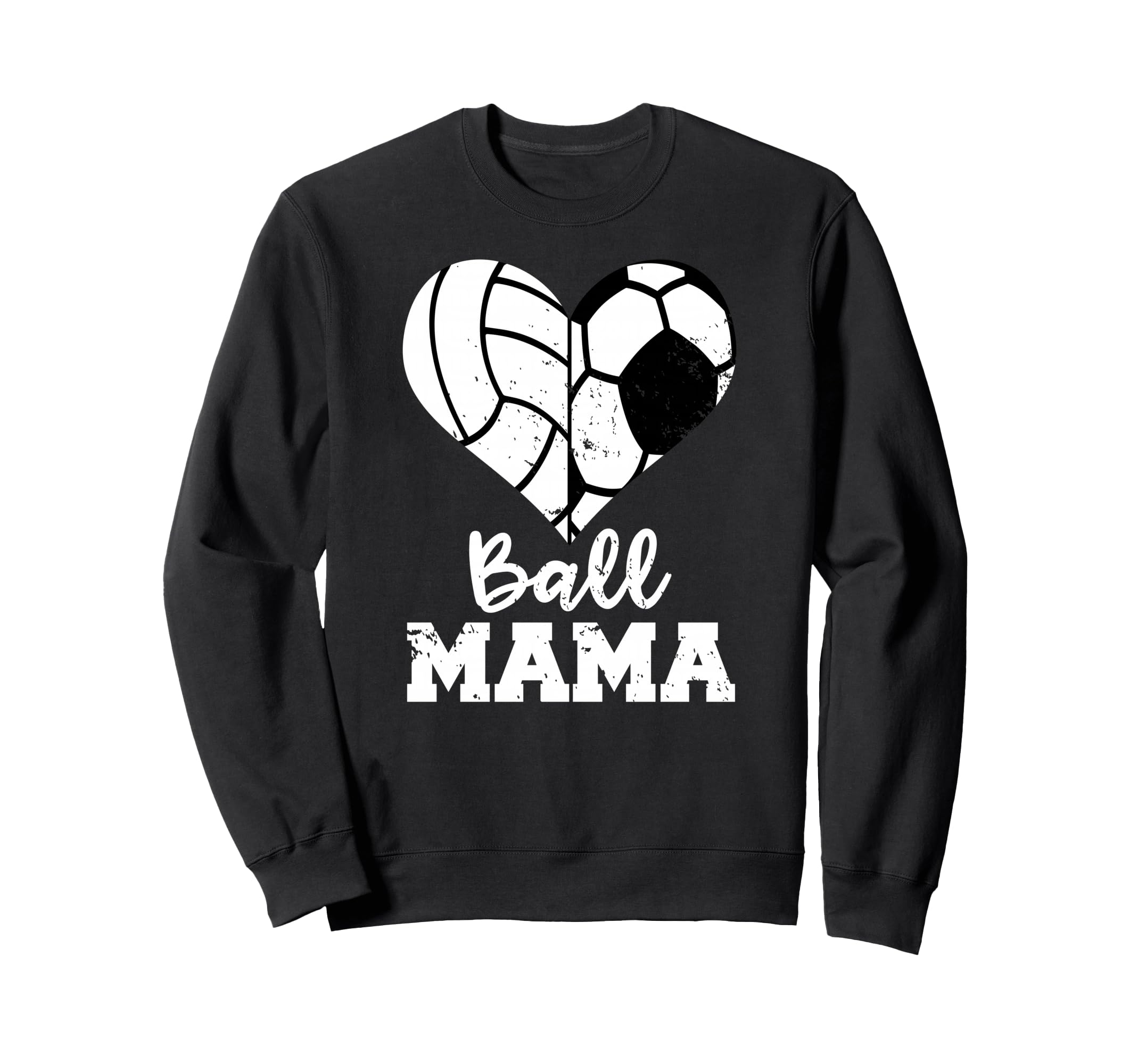 Ball Mama Funny Soccer Sweatshirt - Casual Everyday Wear Men Women