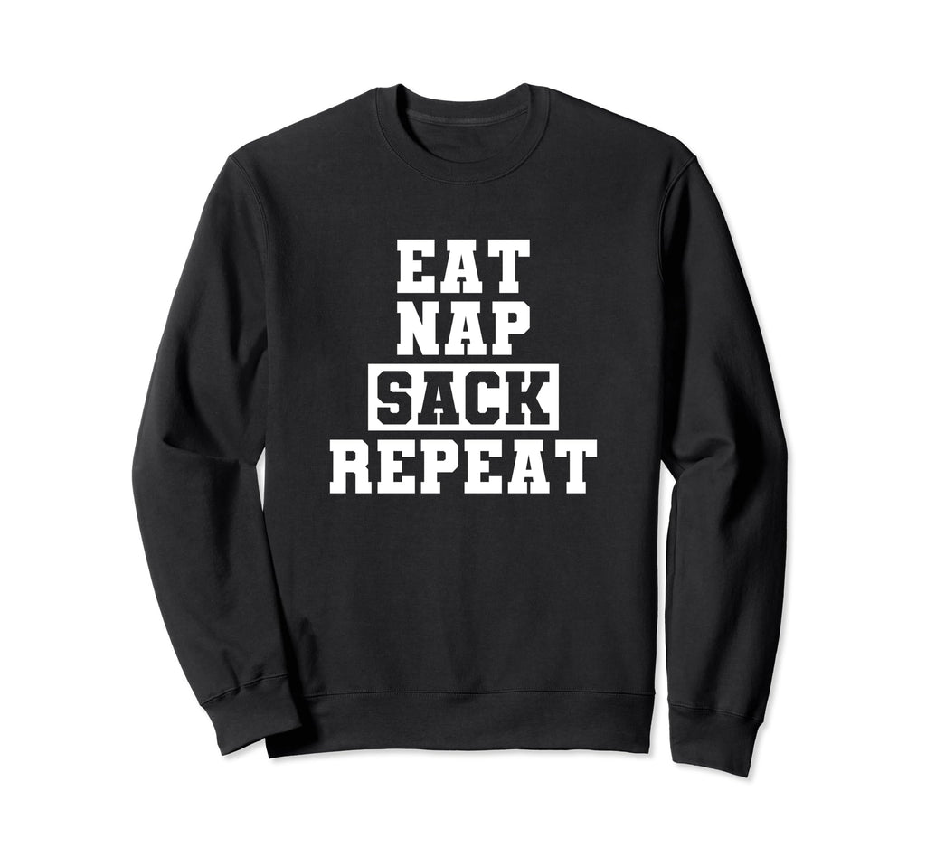 Funny Soccer Eat Nap Sack Repeat Sweatshirt - Streetwear Style Unisex