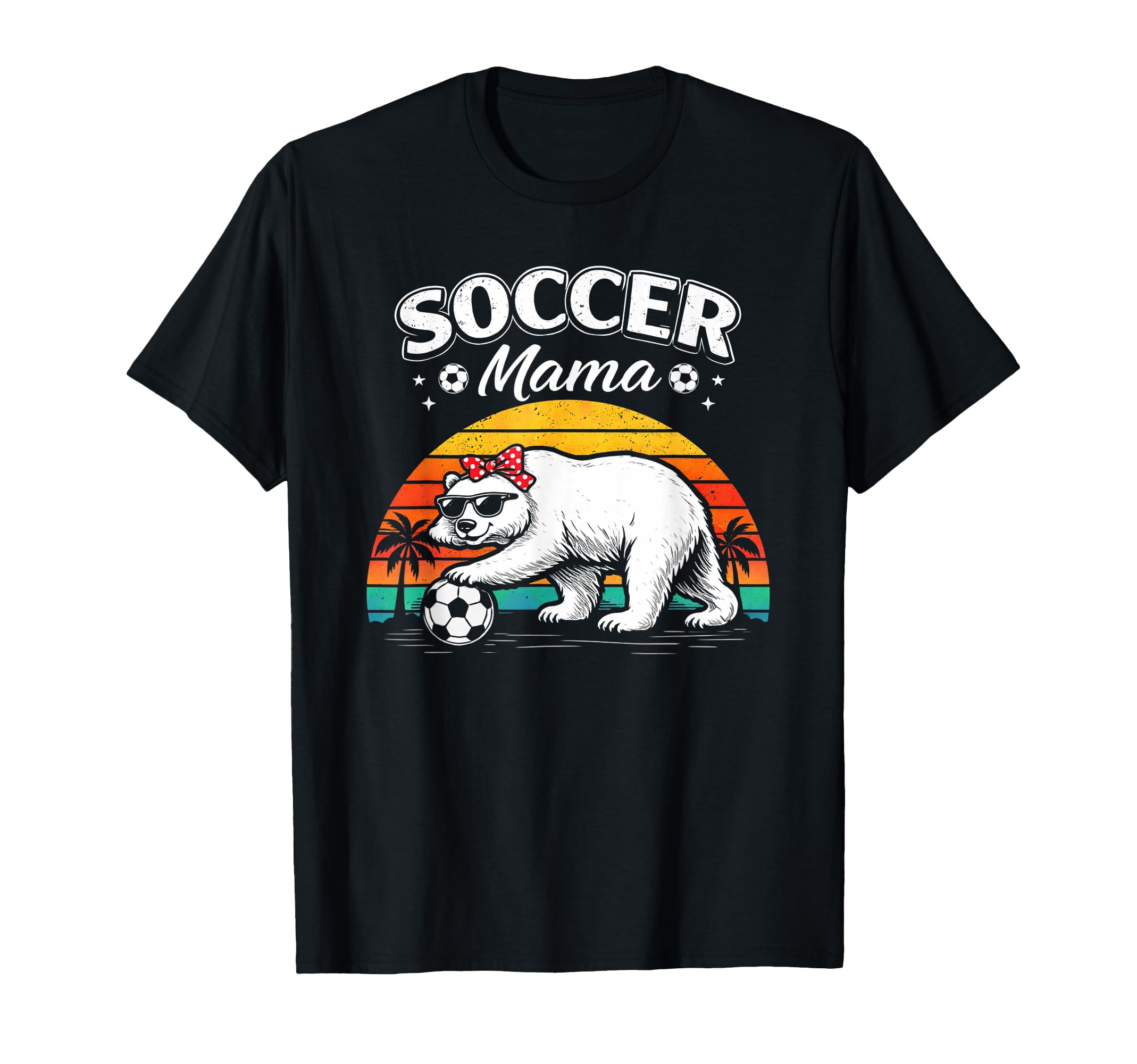 Soccer Mama Bear Mothers Day T-Shirt - Streetwear Style Unisex
