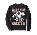 Just Who Loves Soccer Soccer Player Sweatshirt - Custom Art Print Unisex