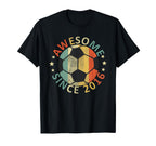 8Th Birthday 2016 Year Old Soccer Player T-Shirt - Minimalist Print Unisex
