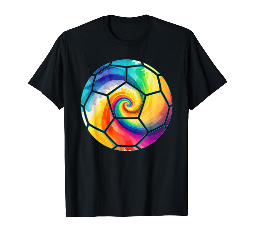 Soccer Player Tie Dye Soccer Lover Tie T-Shirt - Custom Art Print Unisex