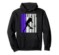 Purple Soccer Motivational Football Hoodie - Fun Novelty Design Men Women