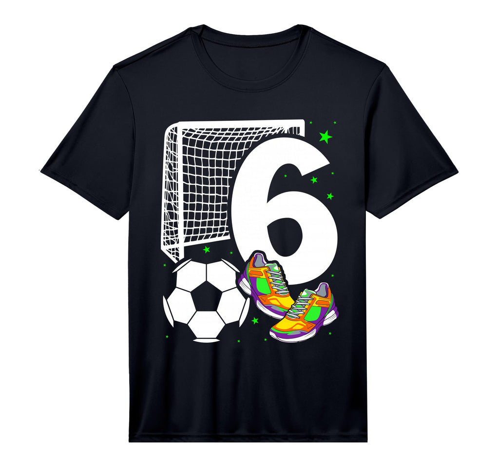 6Th Birthday 6 Years Soccer Football T-Shirt - Aesthetic Graphic Unisex