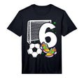 6Th Birthday 6 Years Soccer Football T-Shirt - Aesthetic Graphic Unisex
