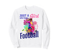 Just Who Loves Football Player Sweatshirt - Graphic Print for Adults